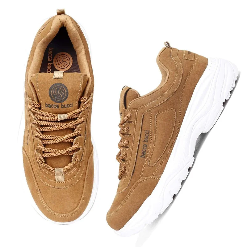 Bacca Bucci Tan Afterburn Urban Fashion Sneakers and Sports Shoes for Men | Best Price UAE
